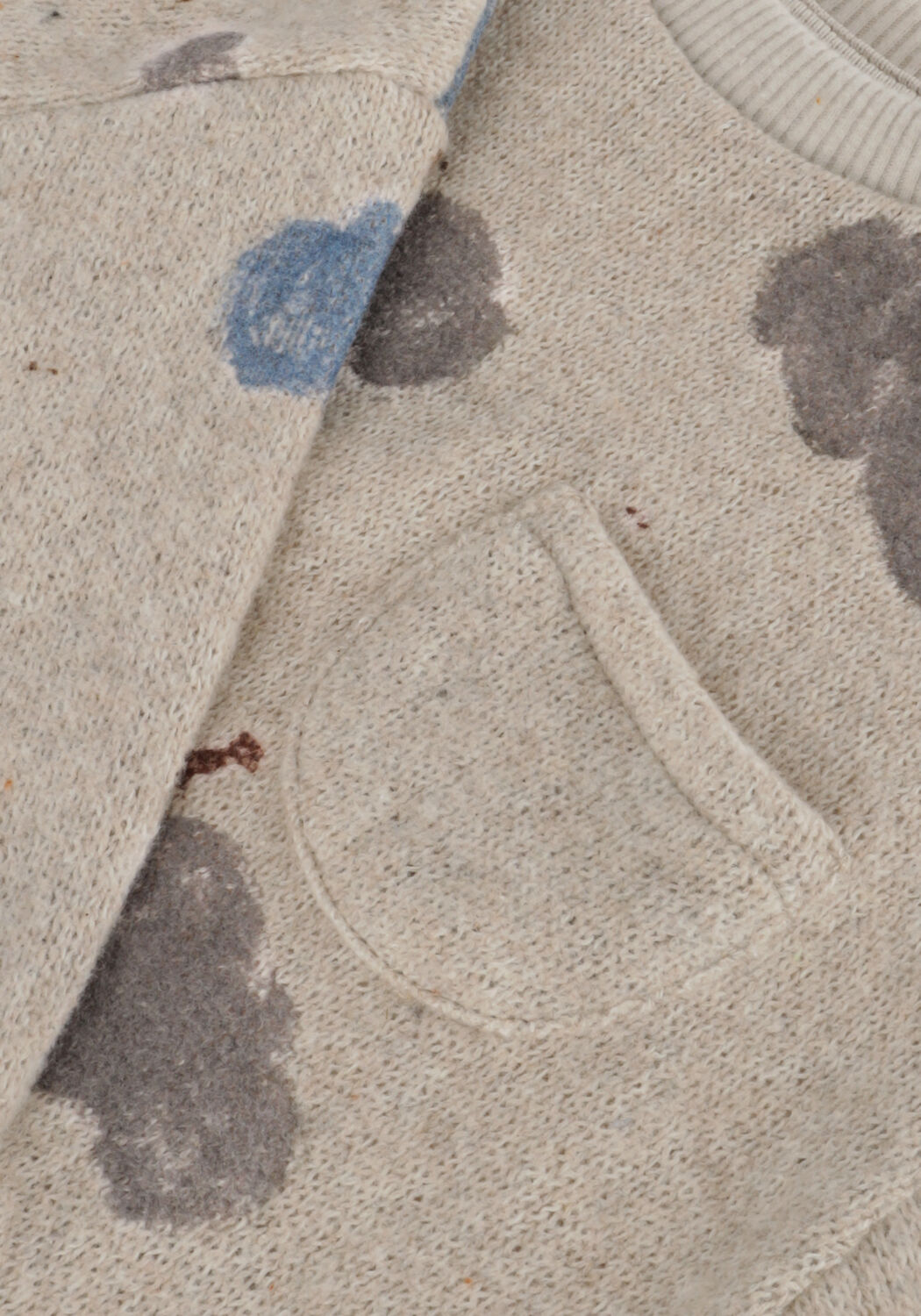 Blaue PLAY UP Pullover PRINTED JERSEY SWEATER - large