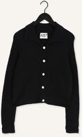 Schwarze JUST FEMALE Strickjacke REBELO COLLAR CARDIGAN Schwarze JUST FEMALE Strickjacke REBELO COLLAR CARDIGAN - medium