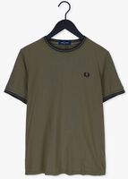 Grüne FRED PERRY T-shirt TWIN TIPPED T-SHIRT