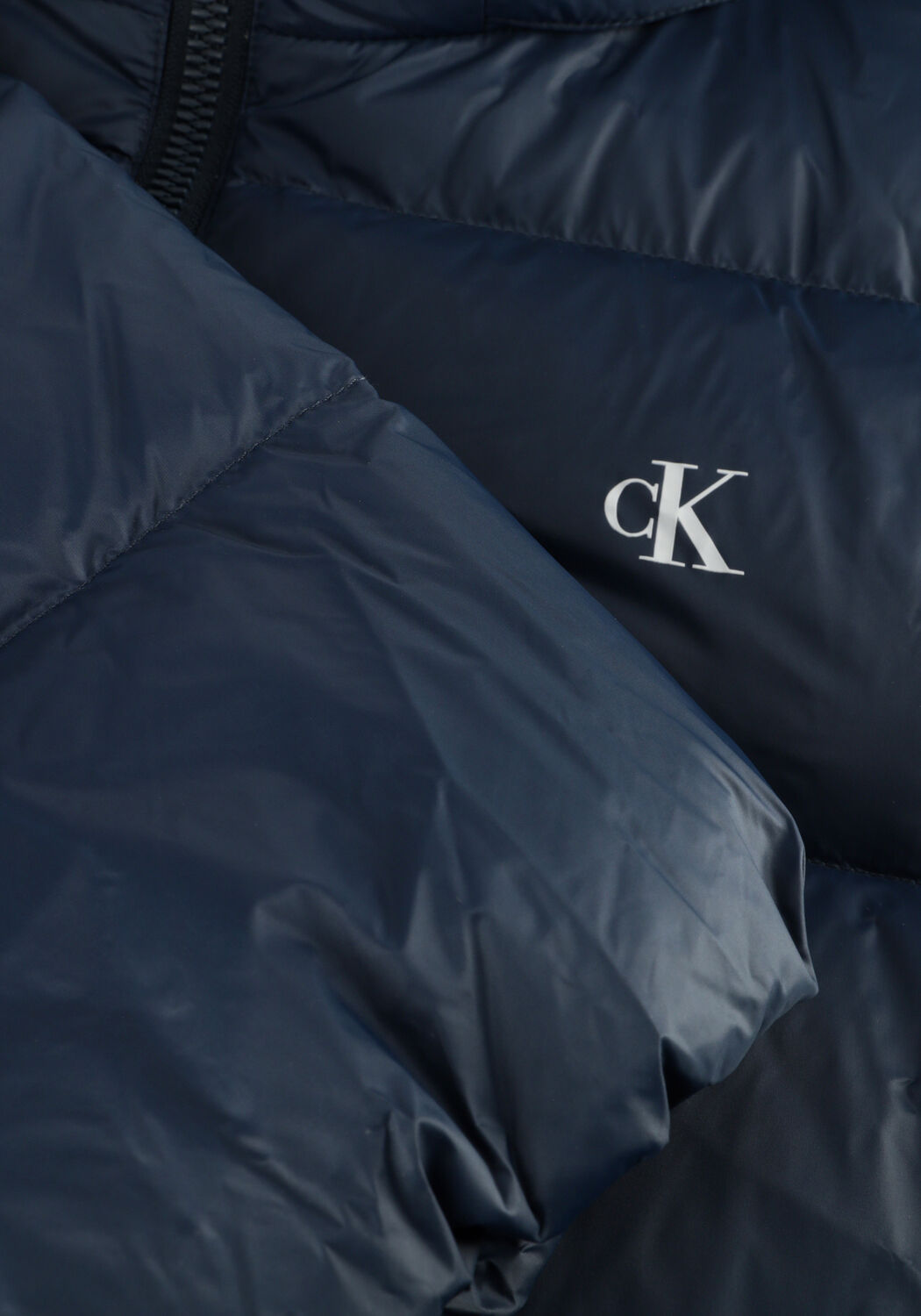 Dunkelblau CALVIN KLEIN Wattierte Jack LS NYLON ZIP OFF HOOD DOWN PURRFER - large