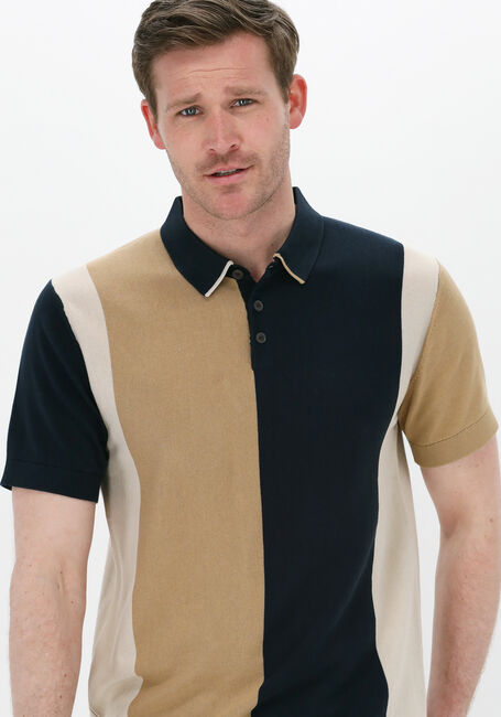 Mehrfarbige/Bunte SELECTED HOMME Polo-Shirt SLHMASON SS BLOCK POLO B INCENSE COMB - large