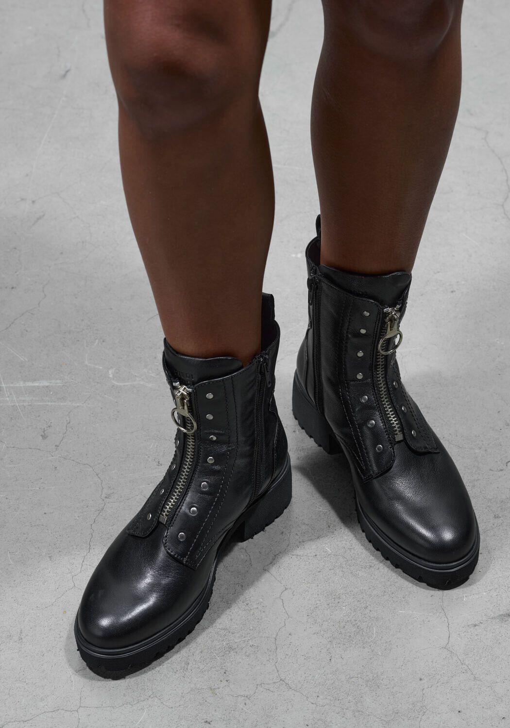 Schwarze PIEDI NUDI Ankle Boots SEGNA 05.01 - large