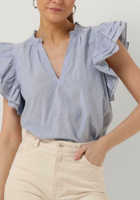 Hellblau BY-BAR Top LILA PIN STRIPE BLOUSE - large