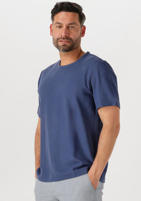 Blaue SELECTED HOMME T-shirt SLHJOSEPH PIQUE SS O-NECK TEE - large