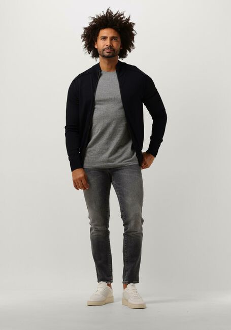 Dunkelblau MATINIQUE T-shirt JERMANE MINI STRIPE - large