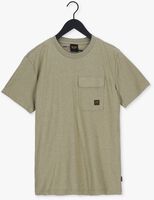 Olive PME LEGEND T-shirt SHORT SLEEVE R-NECK OPEN END MELANGE JERSEY
