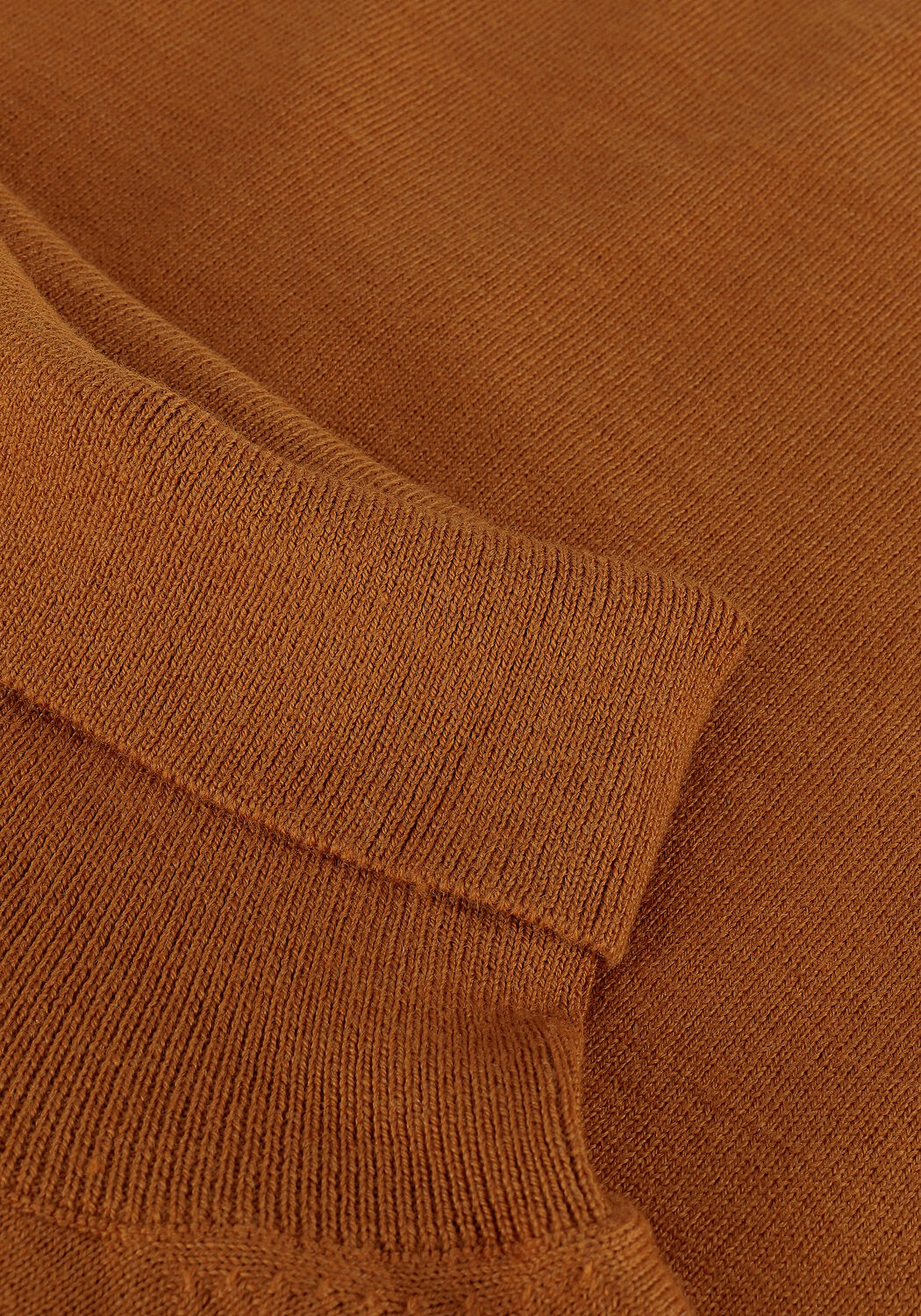 Orangene SELECTED MEN Rollkragenpullover SLHTOWN MERINO COOLMAX KNIT RO - large