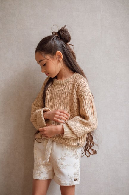 Beige LIKE FLO Pullover DJUNA FLO COATED KNIT - large