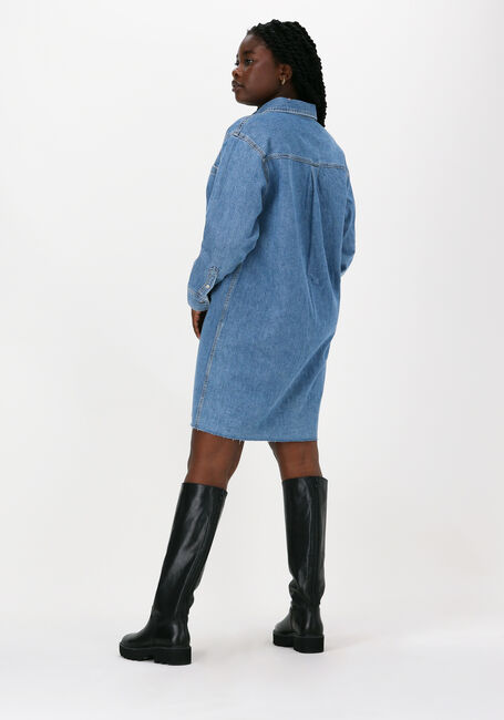 Blaue CALVIN KLEIN Midikleid DAD SHIRT DRESS - large