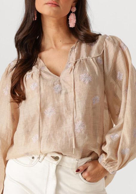 Sand NUKUS Blusen KAOUTAR BLOUSE EMBROIDERY - large