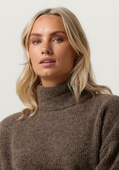 Braune GESTUZ Rollkragenpullover ALPHAGZ LS ROLLNECK NOOS - large