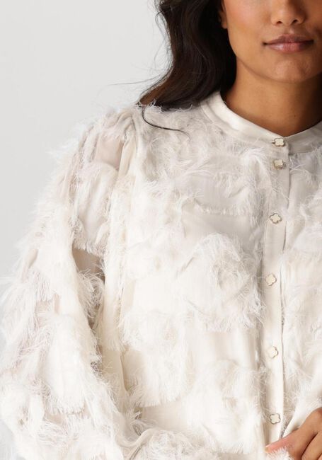 Weiße SUMMUM Blusen BLOUSE FRINGE FLUFFY - large