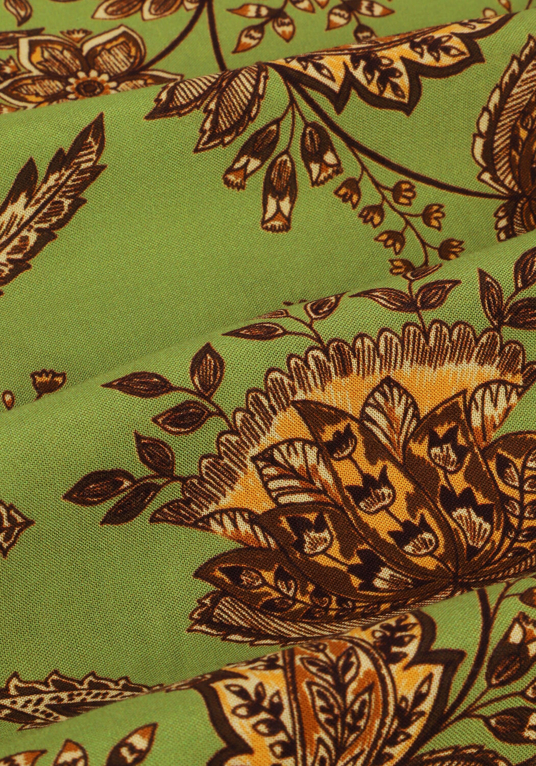 Gr&uuml;ne VANILIA Maxirock LONG PRINTED WRAP SKIRT - large