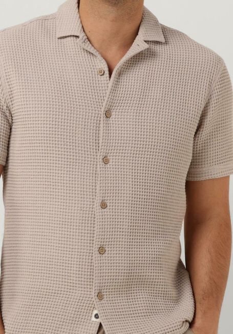 Beige ANERKJENDT Casual-Oberhemd AKLEON S/S WAFFLE - large