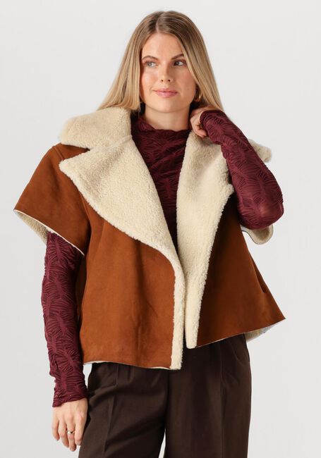 Braune EST'SEVEN Jack CARDIGAN CAPE LOUISE - large