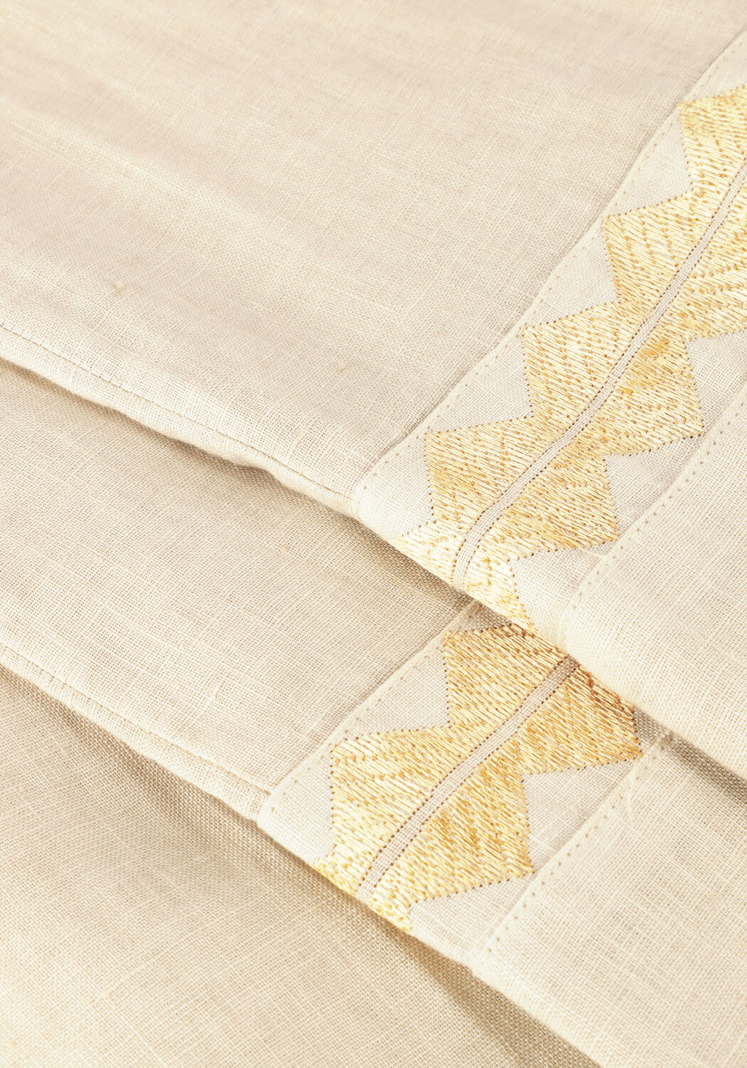 Beige GREEK ARCHAIC KORI Weite Hose 210624 - large