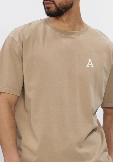 Beige ANERKJENDT T-shirt AKVILLADS SUN PRINT SS TEE - large