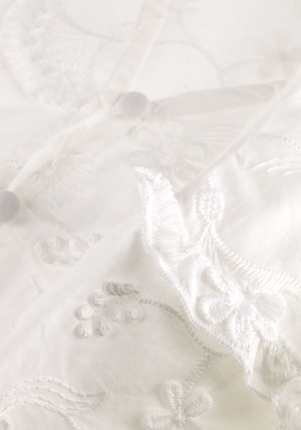 Wei&szlig;e OBJECT Blusen OBJLORA S/S RE V/NECK TOP - large