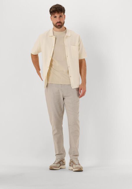 Beige ANERKJENDT Polo-Shirt AKSVEND S/S KNIT SHIRT - large
