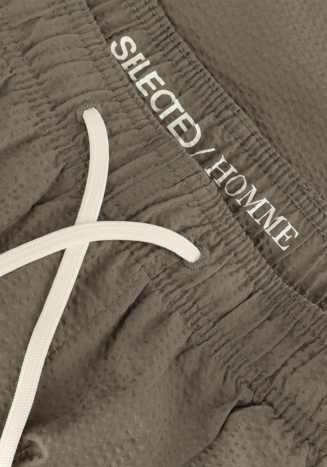 Gr&uuml;ne SELECTED MEN Badehosen SLHCOOPER SEERSUCKER SWIMSHORTS - large