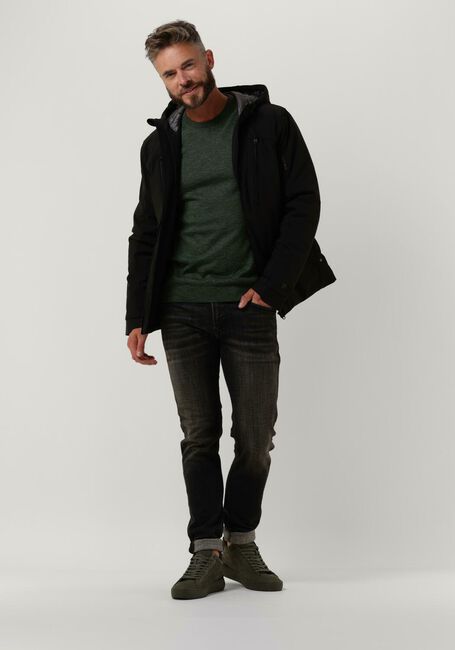 Schwarze CAST IRON Wattierte Jack SHORT JACKET SOFTSHELL ZEROYON 2.0 - large