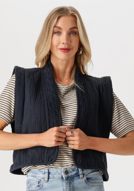 Blaue BY-BAR Gilet ISLA EMBROIDERY JACKET - large