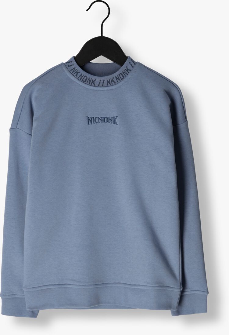 blaue nik & nik sweatshirt squeezed logo sweatshirt
