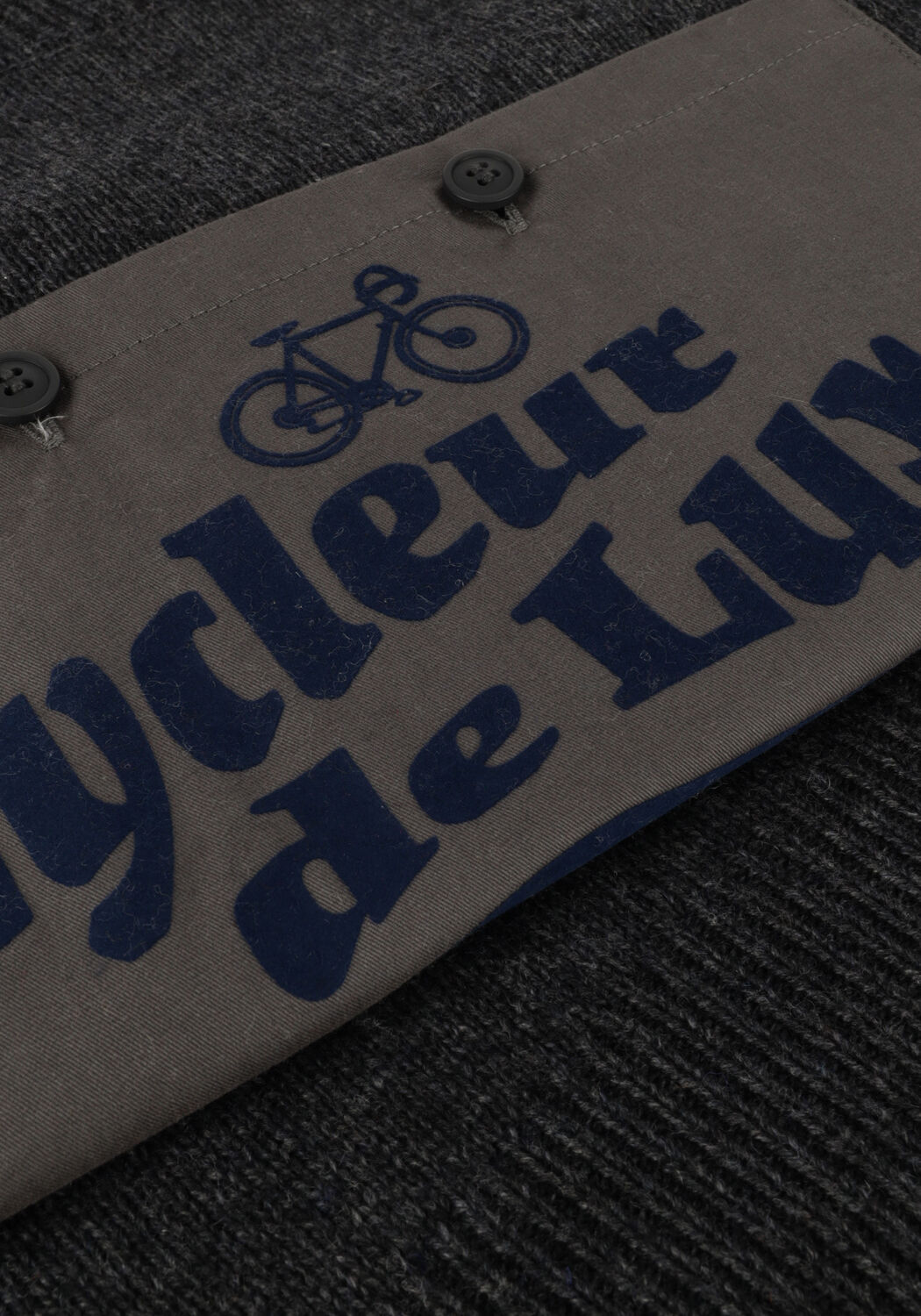 Graue CYCLEUR DE LUXE Rollkragenpullover 7410 - large