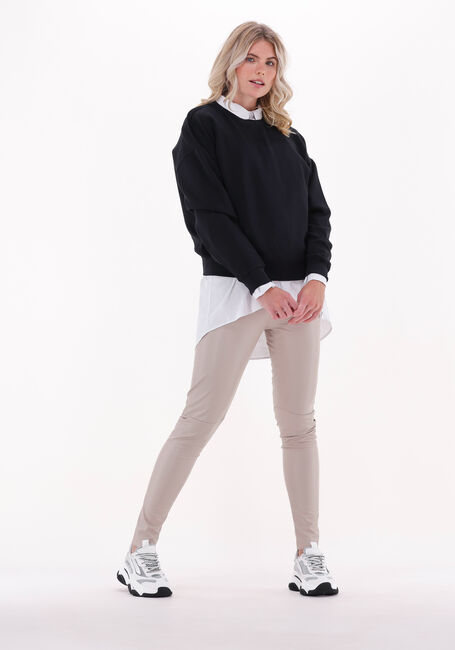 Sand PENN & INK Legging TROUSERS LEATHERLOOK - large