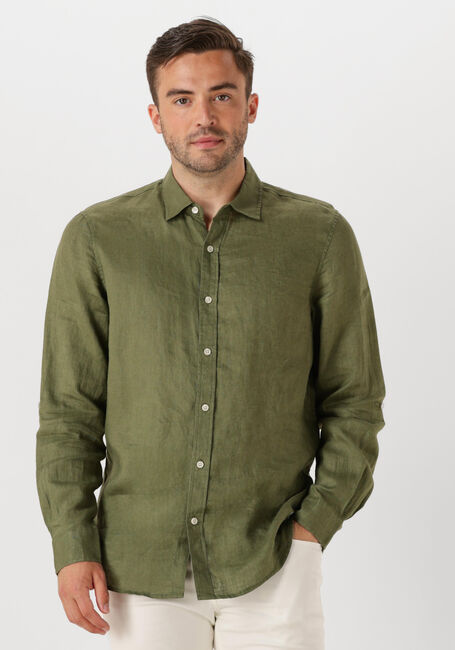 Grüne SCOTCH & SODA Casual-Oberhemd REGULAR FIT LINEN SHIRT - large