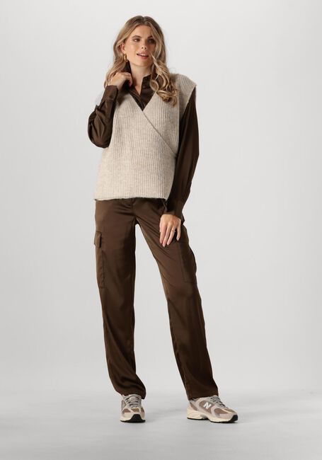 Braune ANOTHER LABEL Blusen CAROLINE SHIRT - large