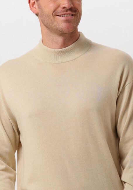 Beige SCOTCH & SODA Sweatshirt DROPPED SHOULDER MOCK NECK - large