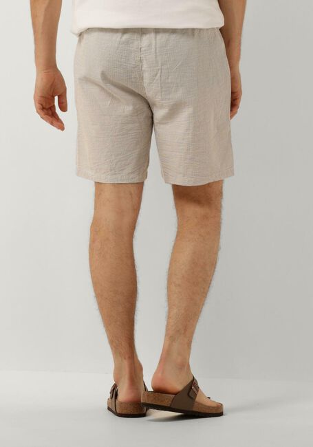 Taupe PURE PATH Kurze Hose SEERSUCKER SHORT WITH CORDS AND FRONT POCKETS - large