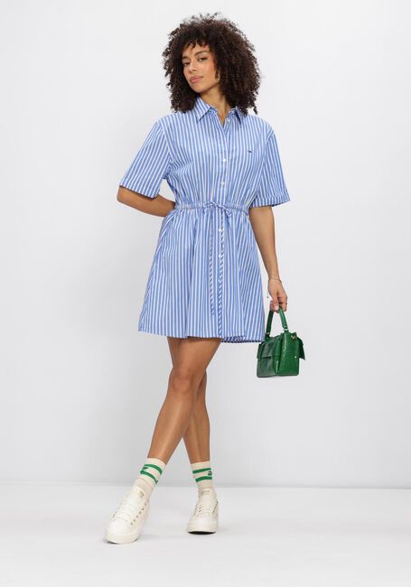 Blaue TOMMY JEANS Minikleid TJW MINI STRIPE SHIRT DRESS - large