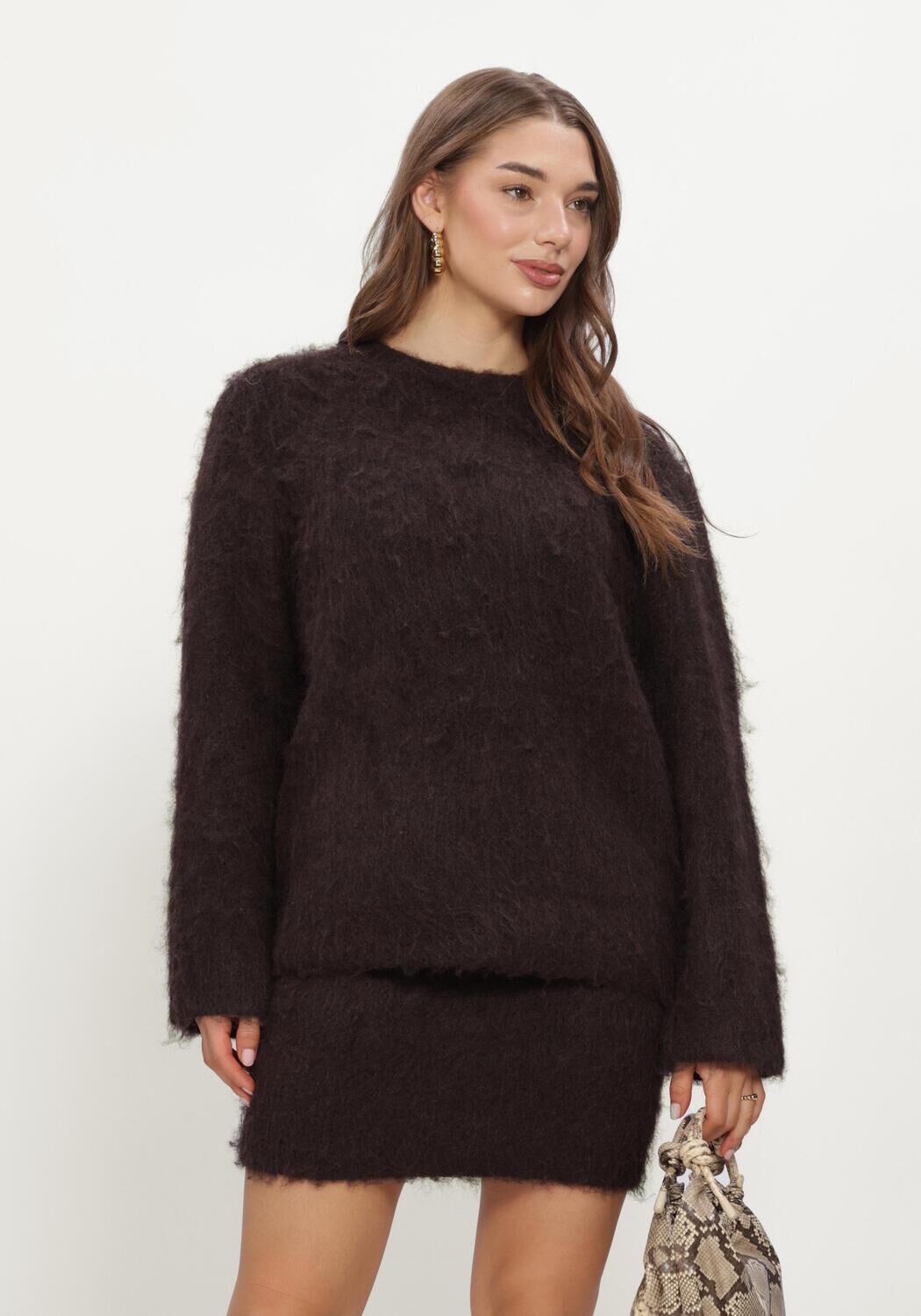 Braune NOTRE-V Strickjacke NV-ILKE - large
