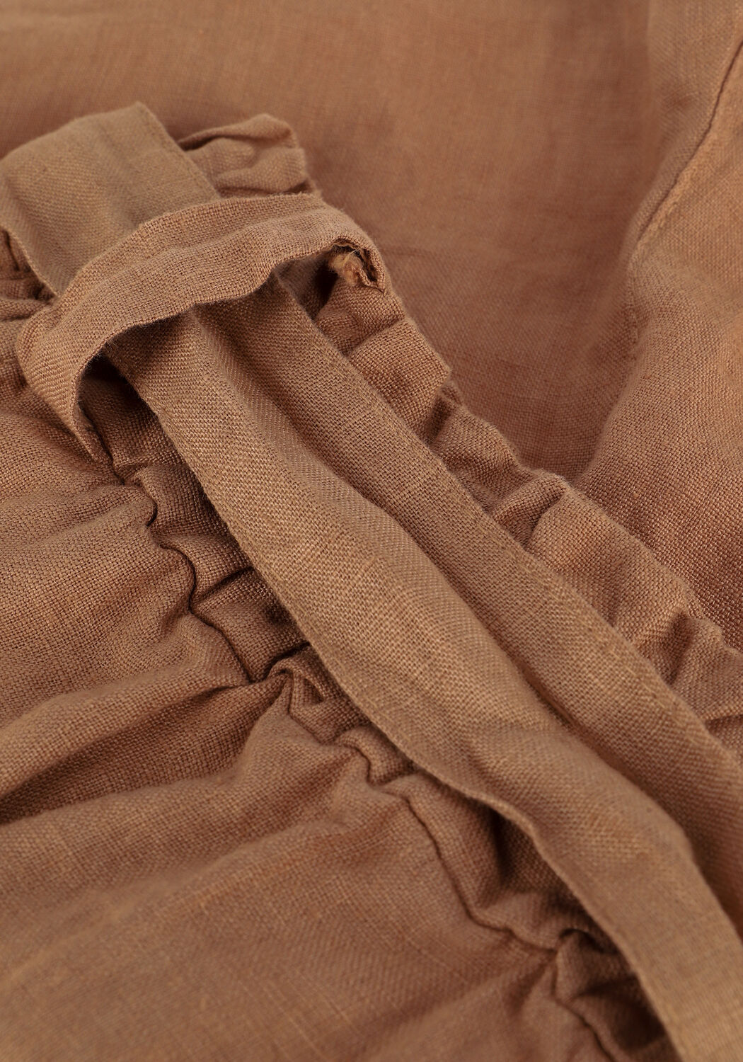 Camelfarbene BY-BAR Hosen JUNE LINEN SHORT - large