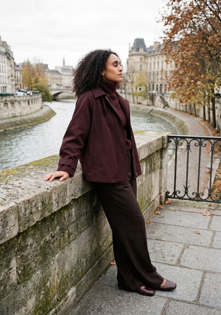 Bordeaux AIMEE THE LABEL Pullover & Cardigans NAMIBIAW6 KNITTED SWEATER - large