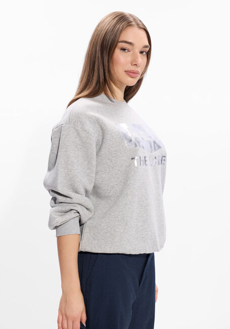 Graue ALIX THE LABEL Pullover FOIL LOGO SWEATER - large