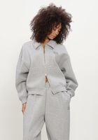 Graue THE LOLA CLUB Sweatshirt LOIS ZIP THROUGH