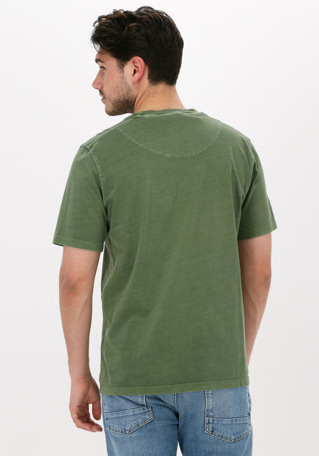 Grüne SCOTCH & SODA T-shirt GARMENT-DYED CREWNECK TEE WITH EMBROIDERY LOGO - large