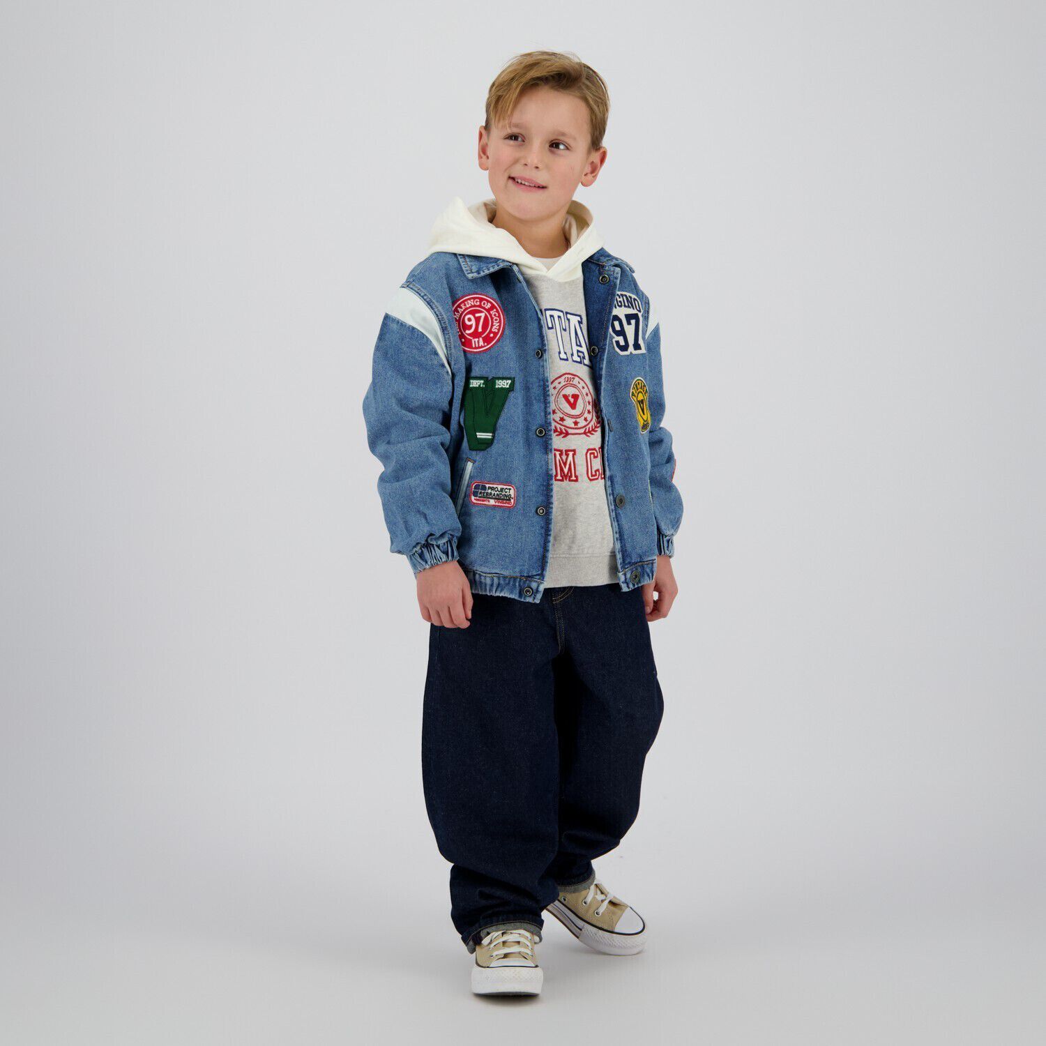 Hellblau VINGINO Jeansjacke FIGO BADGE - large