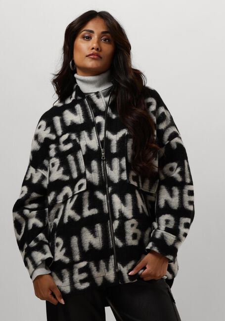 Schwarze PENN & INK Jack 542 COAT AOP - large