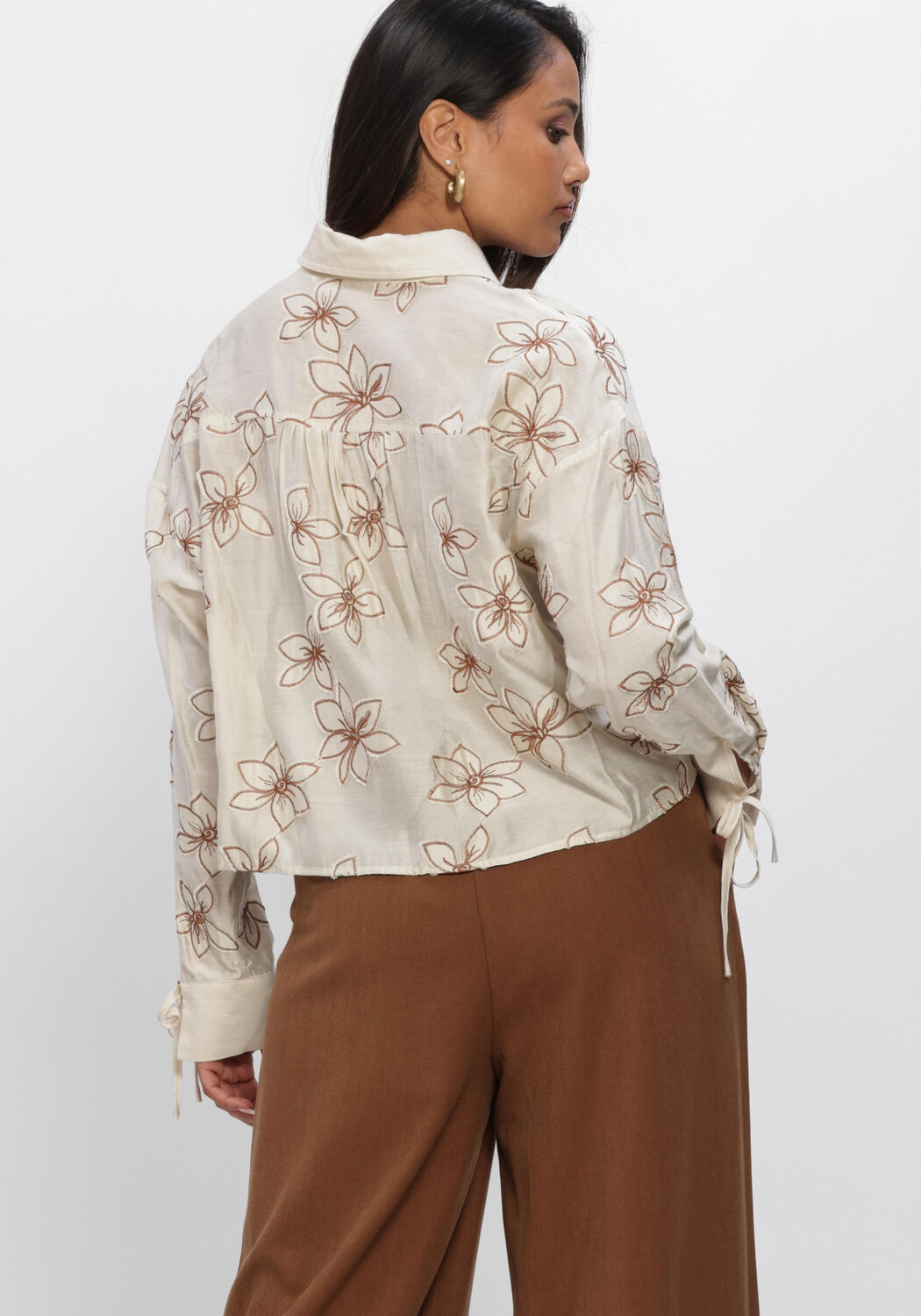 Ecru NUKUS Blusen BAILEY BLOUSE FLOWER - large