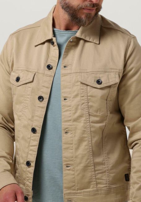 Sand DSTREZZED Jack JEANS JACKET TWILL KNIT - large