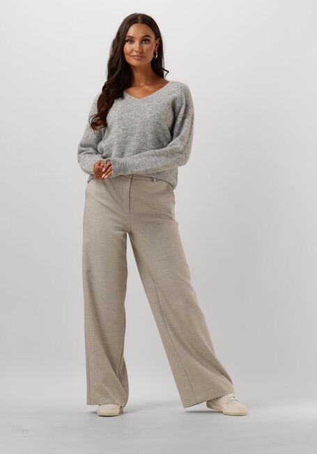 Creme SELECTED FEMME Hose SLFRITA-PAXA HW EXTRA WIDE PANT - large