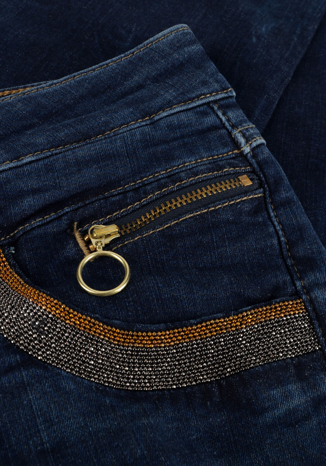 Blaue MOS MOSH Slim fit jeans NAOMI SHADE BLUE JEANS - large