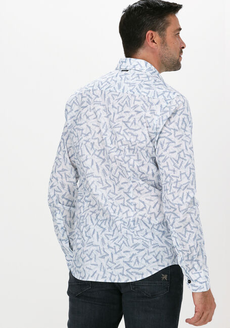Weiße VANGUARD Casual-Oberhemd LONG SLEEVE SHIRT PRINT ON FIN - large