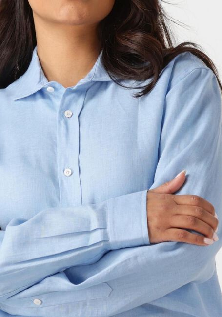 Hellblau RESORT FINEST Blusen SHIRT 100% LINEN - large