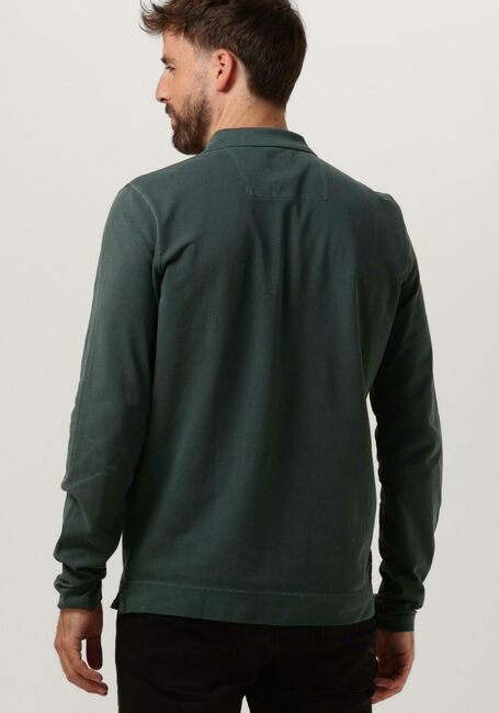 Grüne PME LEGEND Polo-Shirt LONG SLEEVE POLO PIQUE GARMENT DYE - large