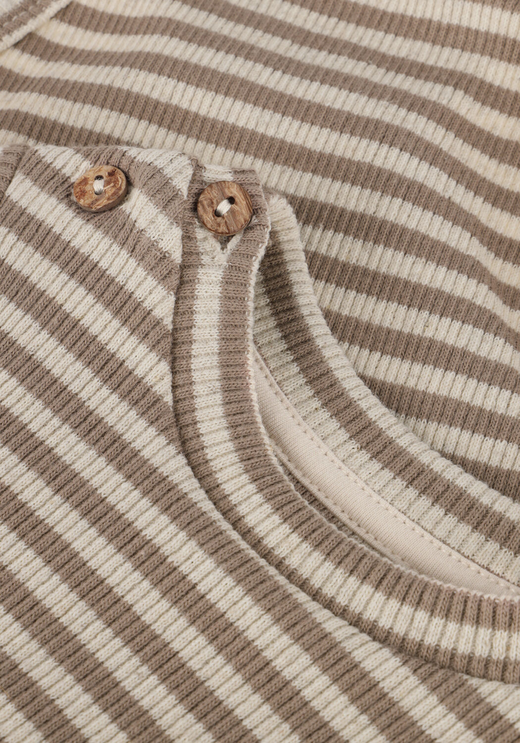 Braune PLAY UP Strampler STRIPED RIB BODY - large